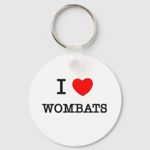 Porte-clés J'aime des WOMBATS
