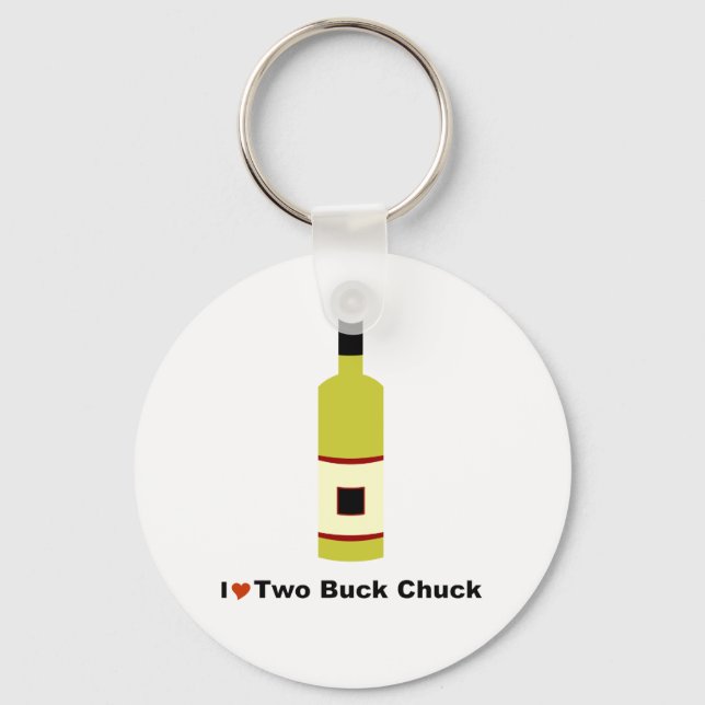 Porte-clés J'Aime Deux Buck Chuck (Recto)