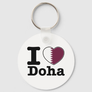 Porte-clés J'aime Doha
