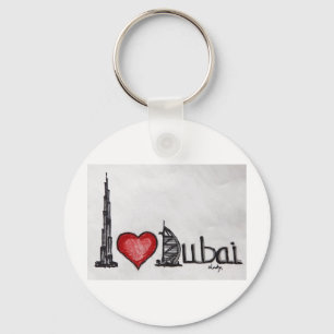 Porte-clés J'aime Dubaï