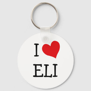 Porte-clés J'aime Eli