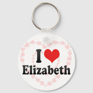 Porte-clés J'aime Elizabeth