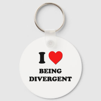 Porte-clés J'Aime Être Divergent