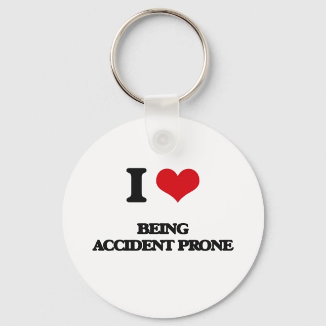 Porte-clés J'Aime Être Prone Aux Accidents (Recto)