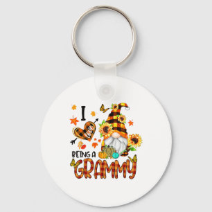 Porte-clés J'Aime Être Un Grammy Automne Gnome Automne Thanks
