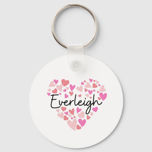 Porte-clés J'aime Everleigh (Recto)