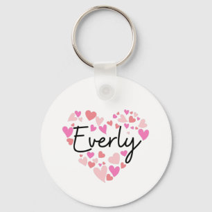 Porte-clés J'aime Everly