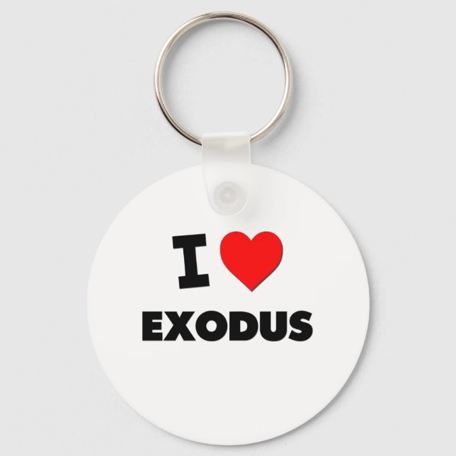 Porte-clés J'aime Exodus (Recto)