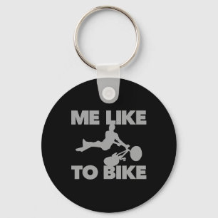 Porte-clés J'aime faire du vélo drôle de vélo de montagne ext