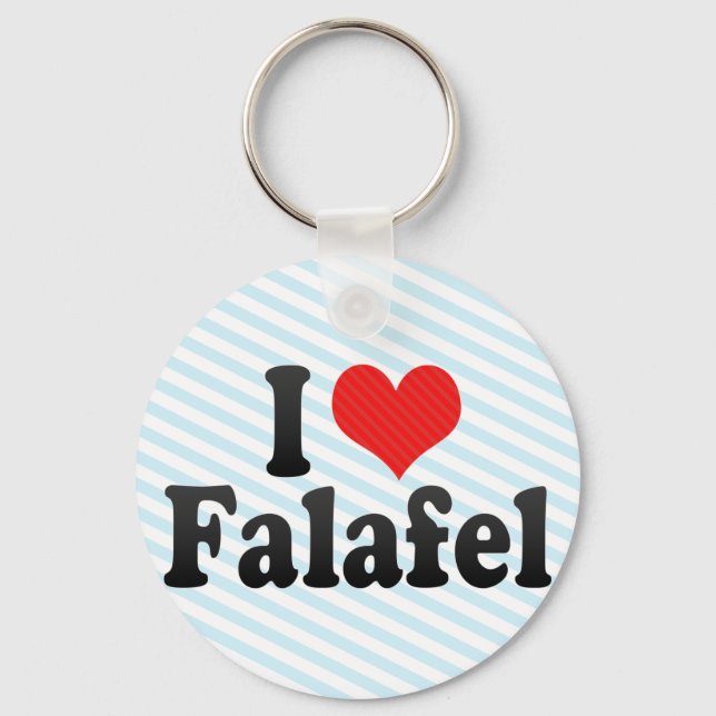 Porte-clés J'aime Falafel (Recto)