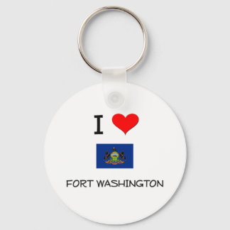 Porte-clés J'aime Fort Washington Pennsylvanie