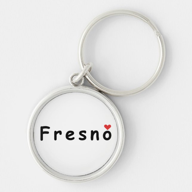Porte-clés J'aime Fresno (Devant)