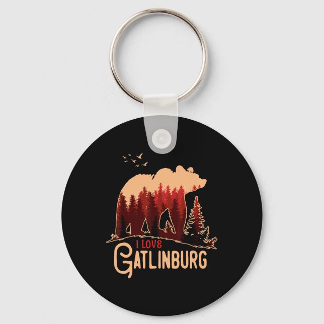 Porte-clés J'aime Gatlinburg Tennessee  (Recto)