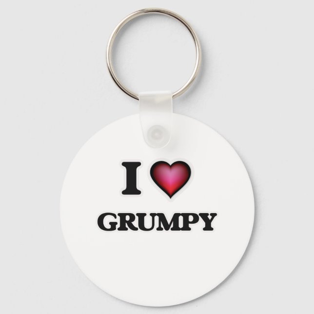 Porte-clés J'aime Grumpy (Recto)