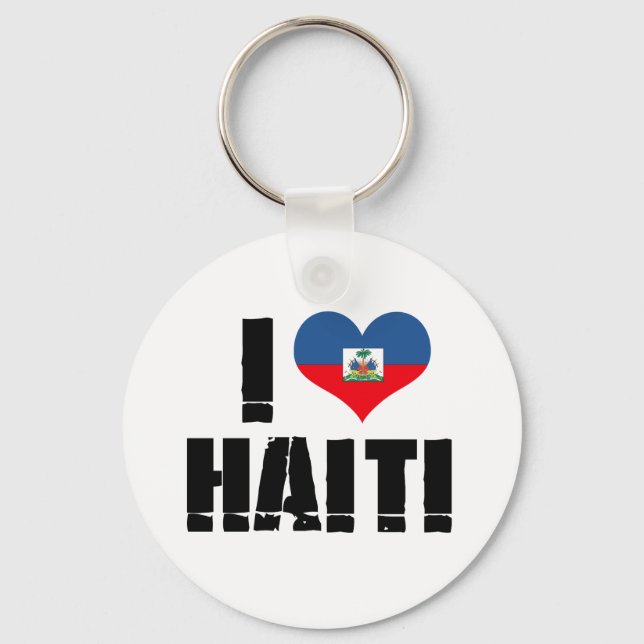 PORTE-CLÉS J'AIME HAÏTI (Recto)
