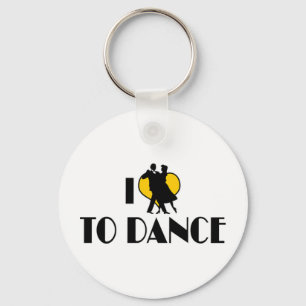 Porte-clés J'aime Heart To Dance - Ballet Tango Valse Amant