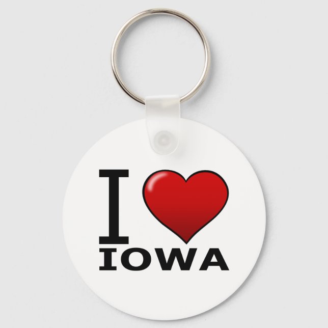 PORTE-CLÉS J'AIME IOWA (Recto)