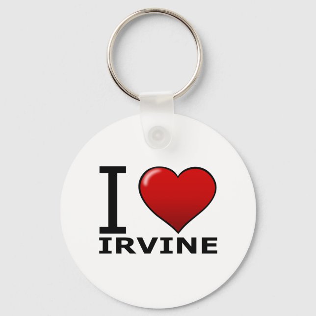 PORTE-CLÉS J'AIME IRVINE, CA - CALIFORNIE (Recto)