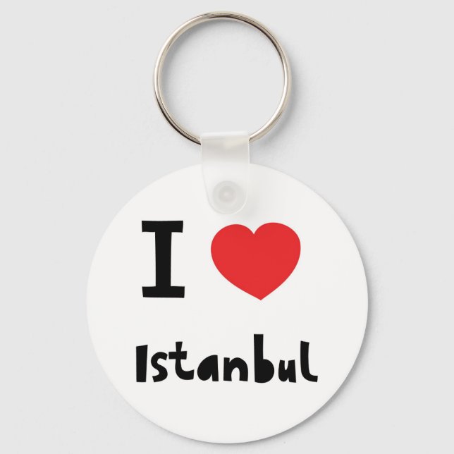 Porte-clés J'aime Istanbul (Recto)