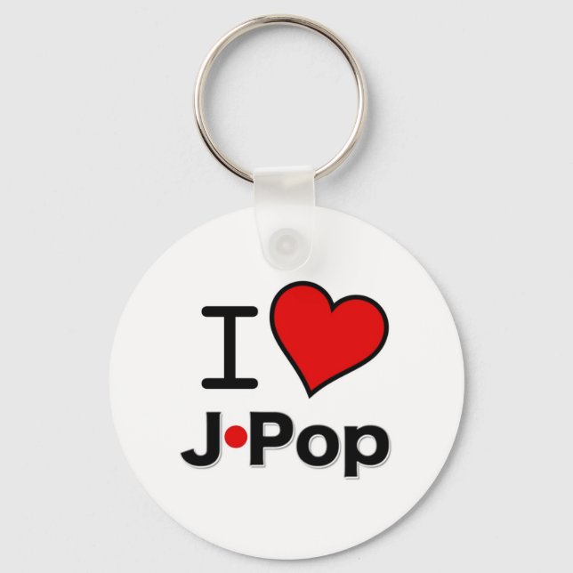 Porte-clés J'aime J-Pop (Recto)