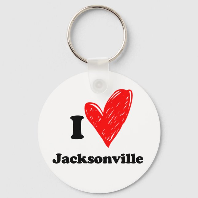 Porte-clés J'aime Jacksonville (Recto)