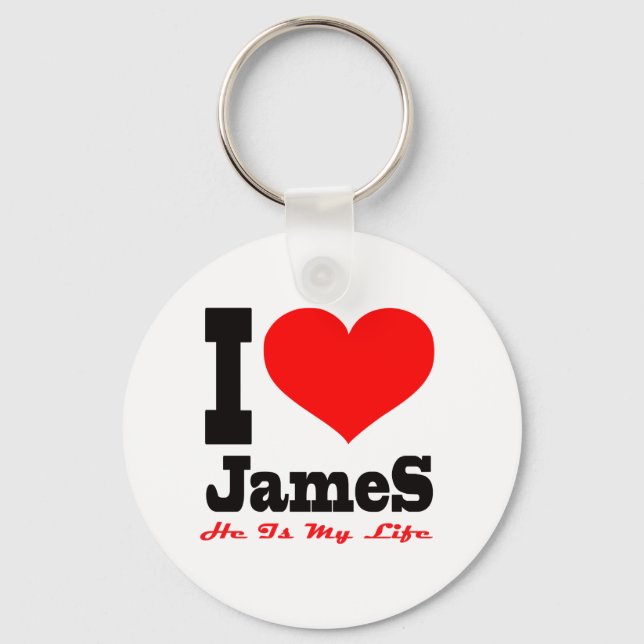 Porte-clés J'Aime James. C'Est Ma Vie (Recto)