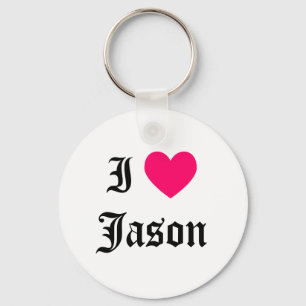 Porte-clés J'aime Jason