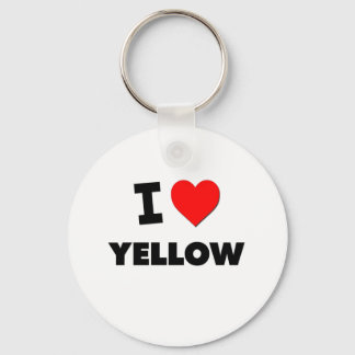 Porte-clés J'aime Jaune