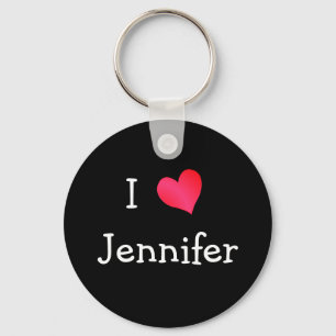 Porte-clés J'aime Jennifer