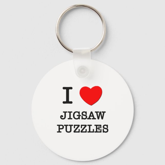 Porte-clés J'Aime Jigsaw Puzzles (Recto)