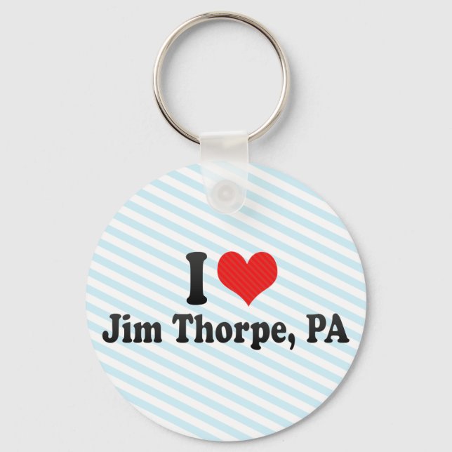 Porte-clés J'Aime Jim Thorpe, PA (Recto)