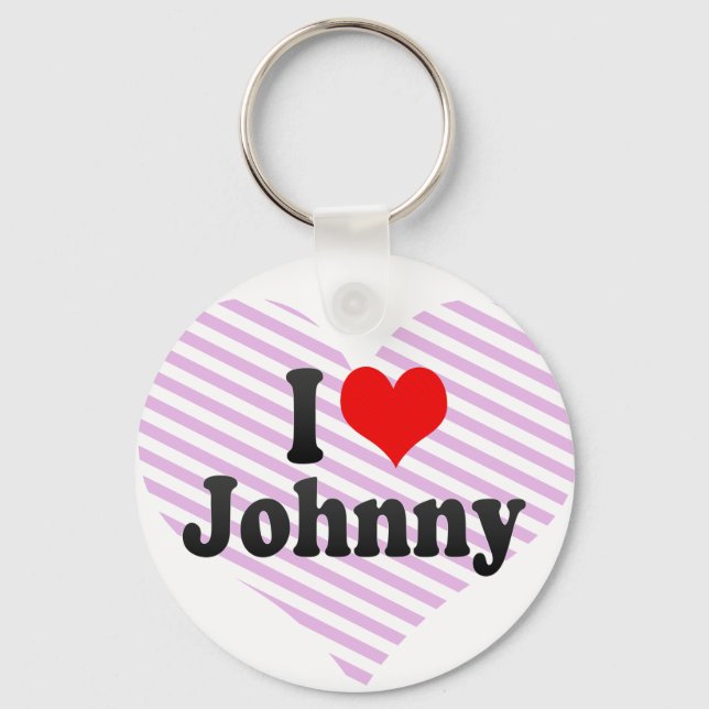 Porte-clés J'aime Johnny (Recto)