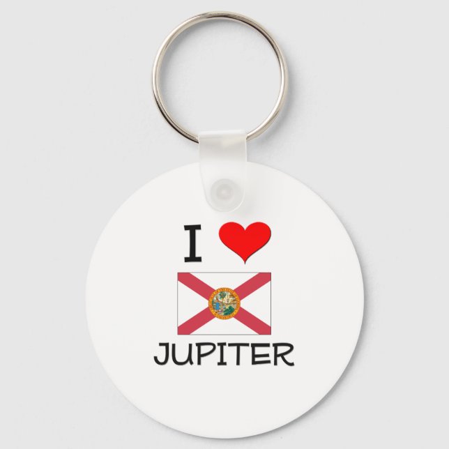 Porte-clés J'aime JUPITER Florida (Recto)