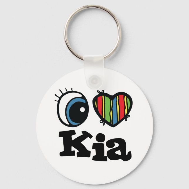 Porte-clés J'aime Kia (Recto)