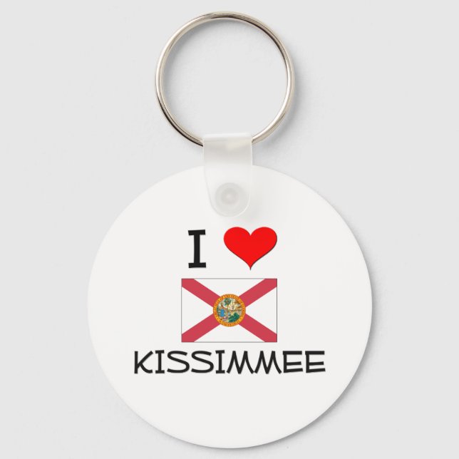 Porte-clés J'aime KISSIMMEE Floride (Recto)