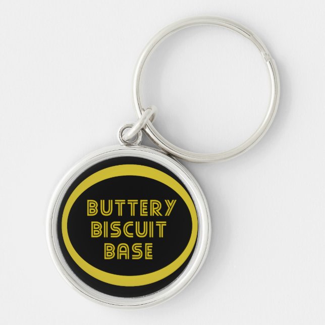Porte-clés J'aime la base de biscuits du beurre (Devant)