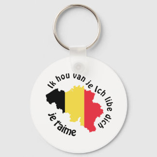 Porte-clés j'aime la belgique