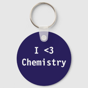 Porte-clés J'aime la chimie