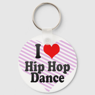 Porte-clés J'aime la danse Hip hop