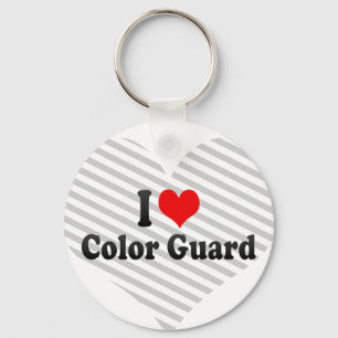 Porte-clés J'aime la garde du drapeau