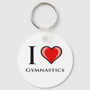Porte-clés J'aime la gymnastique
