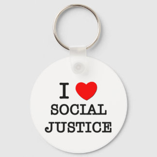 Porte-clés J'aime la justice sociale