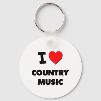 Porte-clés J'aime la musique country