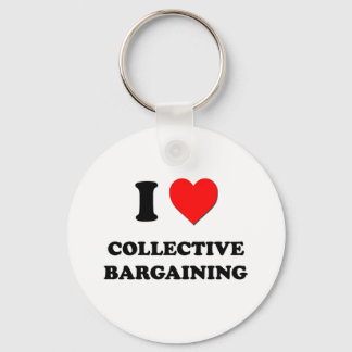 Porte-clés J'aime la négociation collective