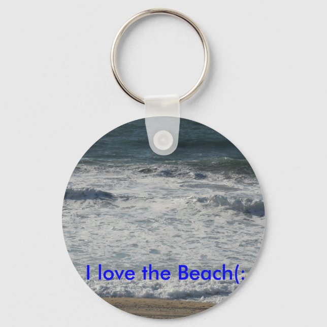 Porte-clés J'aime la plage ( : (Recto)