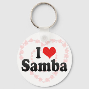 Porte-clés J'aime la samba