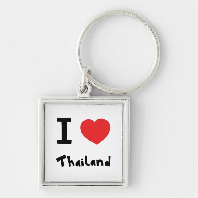 Porte-clés J'aime la Thaïlande (Devant)