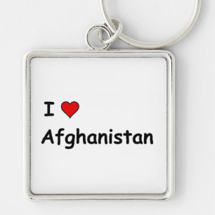 Porte-clés J'aime l'Afghanistan