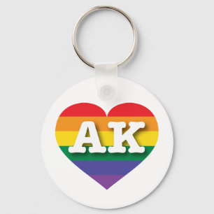 Porte-clés J'aime l'Alaska - Gay pride