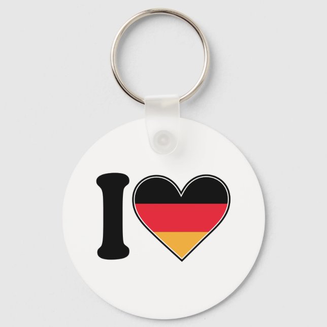Porte-clés J'aime l'Allemagne (Recto)